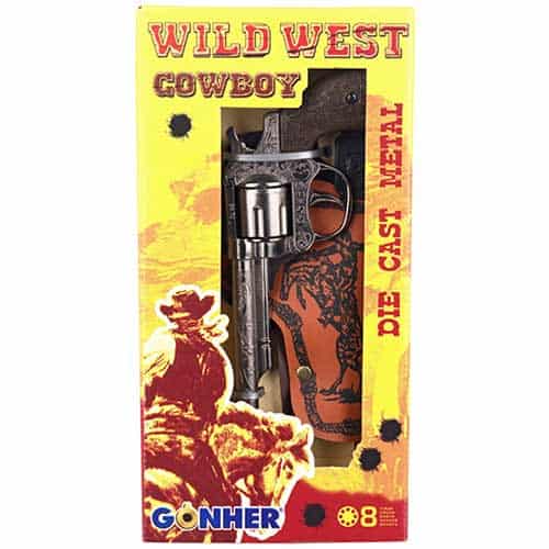 Gonher Wild West 8 Ring Shot Cap Gun with Holster Box